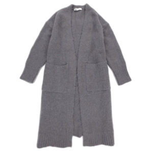 NEW Zara Alpaca Duster Cardigan Sweater Coat Old Money Quiet Luxury Minimal Boho